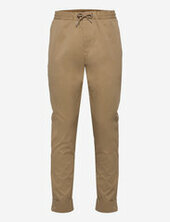 Chinos With An Elasticated Waistband Made Of Blended Organic Esprit Collection Brown