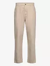 Wide Fit Twill Pants Lindbergh Beige