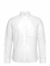 Pocket Linen Shirt Mango White