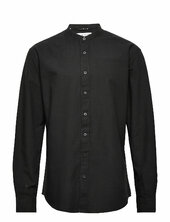 Slhregsun Shirt Ls Band Selected Black