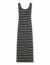 Cut-out Striped Dress Mango Black