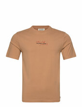 Front And Back Artwork T-shirt Scotch & Soda Beige