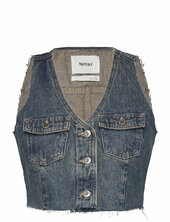 Cropped Vest Monki Blue