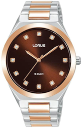 Lorus Dameur Rg204wx9 Brun/rosaguldtonet Stål Ø36 Mm