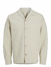 Jjsummer Resort Shirt Ls Jack & J S Cream