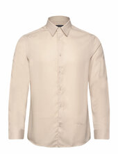 Slim Ls Comfort Tencel Shirt J. Lindeberg Beige