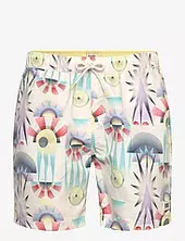 Printed Mid-length Swimshort Scotch & Soda Cream