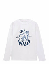 Short-sleeved Printed T-shirt Mango White