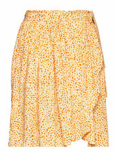 Slfjalina Hw Short Wrap Skirt M Selected Patterned