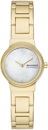 Skagen Dameur Skw3167 Freja Lille Hvid/gul Guldtonet Stål Ø26 Mm