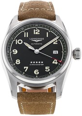 Longines Herreur L3.810.4.03.2 Spirit Grøn/læder Ø40 Mm