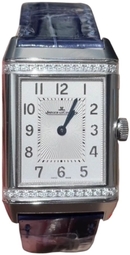 Jaeger Lecoultre Dameur 2578480 Reverso Classic Sølvfarvet/læder