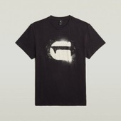T-shirts M. Korte ærmer G-star Raw  Spray G Logo R T
