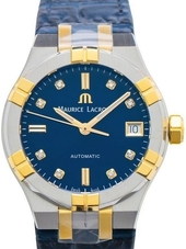 Maurice Lacroix Dameur Ai6006-pvy11-450-1 Aikon Blå/læder Ø35 Mm