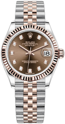 Rolex Dameur 278271-0028 Datejust 31 Brun/18 Karat Rosa Guld Ø31 Mm