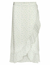 Vmsmilla H/w Wrap Skirt Wvn Ga Vero Moda White