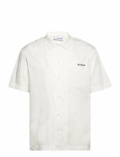Logo Camp-collar Shirt Han Kjøbenhavn White