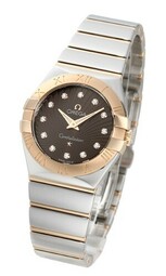 Omega Dameur 123.20.27.60.63.002 Constellation Quartz 27mm Brun/18