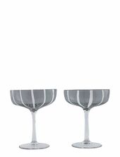 Mizu Coupe Glass - Pack Of 2 Oyoy Living Design Grey