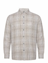 Barrow Dobby Ls Shirt French Connection Beige