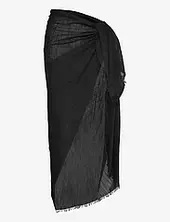 Beach Essential Textured Cotton Beach Wrap Seafolly Black