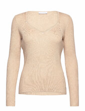 Knit With Heart Shape Neck Coster Copenhagen Beige