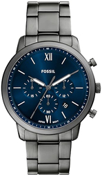 Fossil Herreur Fs6111 Neutra Blå/stål Ø44 Mm