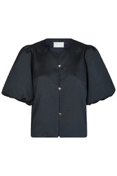 Neo Noir - Bluse - Aisa Dull Satin Blouse - Navy