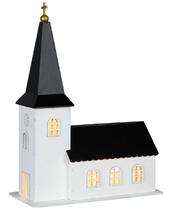 Dekoration Kirke Hvid/sort