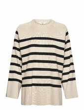 Objester Ls Knit Top Noos Object Patterned