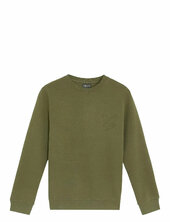 Embossed Eagle Crew Neck Lyle & Scott Green