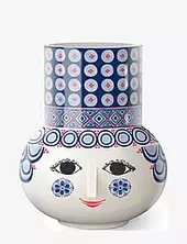 Olga Vase H20 Cm Blå Bjørn Wiinblad Blue