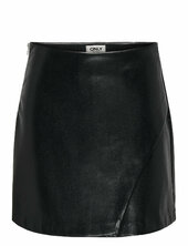 Onlzeta Hw Faux Lea Skirt Cc Pnt Only Black