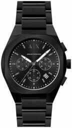 Armani Exchange Herreur Ax4183 Rafael Sort/stål Ø42 Mm