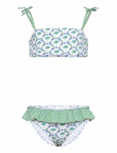 Printed Combination Bikini Mango White
