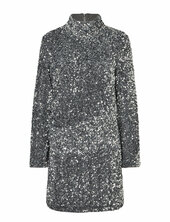 Shimmer Slim Dress Second Female Silver
