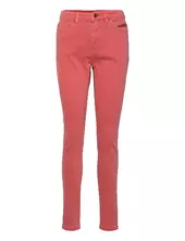 Stretch Trousers With Zip Detail Esprit Casual Pink