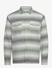 Relaxed Fit Stripe Waffle Shirt Scotch & Soda Green