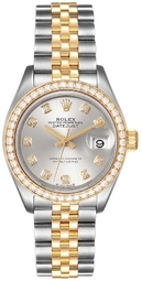 Rolex Dameur 279383rbr-0007 Lady-datejust 28 Sølvfarvet/18 Karat