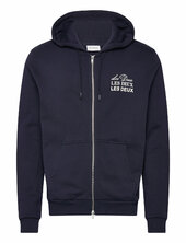 Triple Zipper Hoodie Les Deux Navy