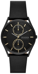 Skagen Herreur Skw6911 Holst Multifunction Sort/læder Ø40 Mm