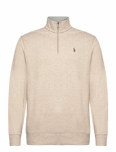 Luxury Jersey Quarter-zip Pullover Polo Ralph Lauren Beige