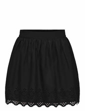 Onllou Life Emb Flowy Skirt Ptm Only Black