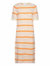 Slfalby Ss Long Knit Dress Selected Patterned