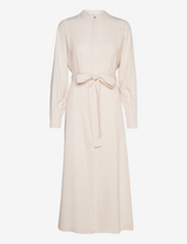 Bow Shirt Dress Mango Cream