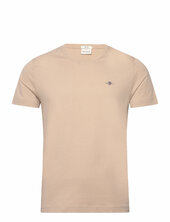 Slim Shield V-neck T-shirt Gant Beige