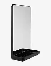 Wall Mirror Mirror Shelf Design Letters Black