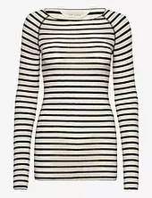 Amalie L/s Sailor Wool Top Gai+lisva White