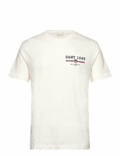 Graphic Ss T-shirt Gant White