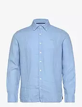 Linen Shirt Sebago Blue